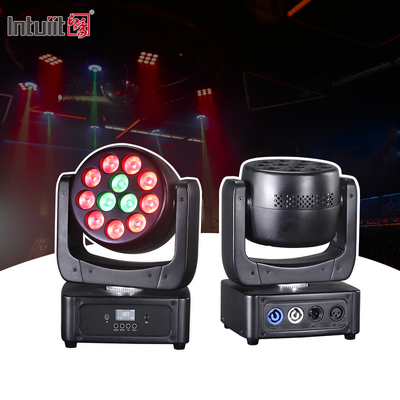 Peralatan Pencahayaan Panggung Pertunjukan Acara DMX Beam RGBW 12x8w Lampu Kepala Bergerak LED Wash