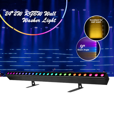 Mesin Cuci Dinding Batang Linier LED 24*2W RGBW