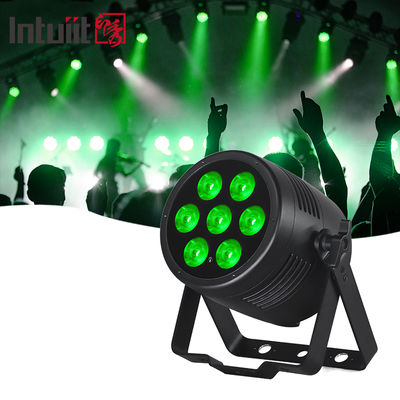 Lampu Par LED Tahan Air Luar Ruangan 7x20W RGBWA UV 6in1 Lampu LED Kontrol DMX Lampu Panggung Peralatan DJ Pencahayaan Disko untuk Pesta, Klub, Bar, Pernikahan, Dekorasi Halloween