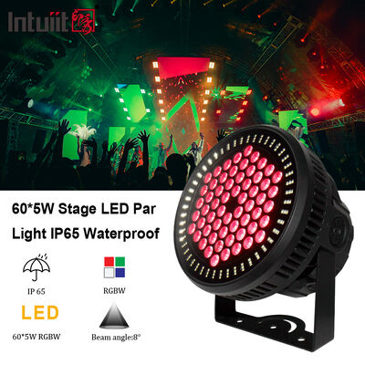 Lampu Par LED Outdoor IP65 60x12W RGBW 4IN1 Tahan Air DMX Lampu Sorot LED