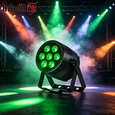 IP65 Tahan Air Aluminium Lampu Par LED 7X20W RGBWA UV 6in1 DMX512 Panggung Profesional Uplight untuk Acara Outdoor acara Pernikahan