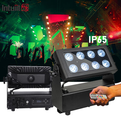 8x15W Baterai Powered LED Flood Light Outdoor Wireless RGBW 4in1 Rechargeable Uplight Par Luces LED para Fiestas DJ