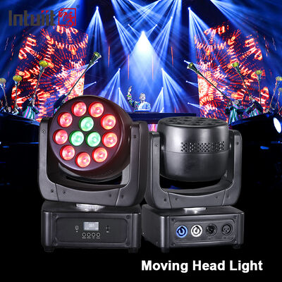Diskon Besar 12 Buah 8W RGBW 4in1 Lampu Sorot LED Mini Lampu Kepala Bergerak Cuci Lampu Panggung Aktif Suara Kontrol DMX untuk Klub Malam KTV