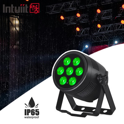 uper Bright 7*20W RGBWA+UV 6in1 LED Par Light IP65 Outdoor DMX512 untuk panggung konser Klub malam