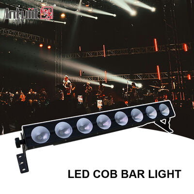 8X15W RGB 3-In-1 DMX512 LED Lampu Bar Panggung Pencuci Dinding Linier Lampu Cuci Dalam Ruangan untuk Acara Studio Gereja