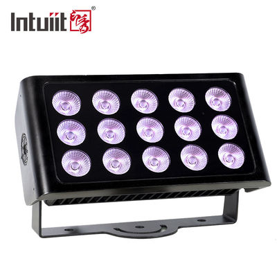 15*5W 4-IN-1 rgbw dipimpin lampu banjir industri komersial perlengkapan pencahayaan panggung luar ruangan pada dudukan