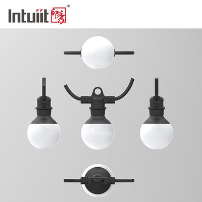 RoHS LED Globe String Lights Dengan Lampu Bening Tahan Pecah Untuk Pergola Gazebo