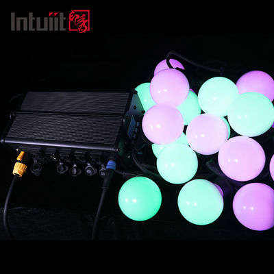Controller Dioperasikan 60 LED Globe String Lights Set Untuk Pernikahan Pohon Natal
