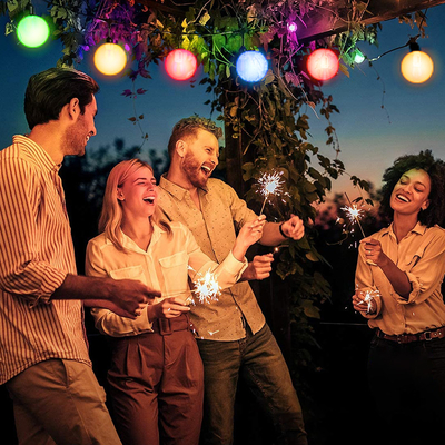 IP54 1x1.8W 5050 LED String RGBW dmx Warna Pintar Mengubah Pohon Dekorasi Lampu Lampu Natal