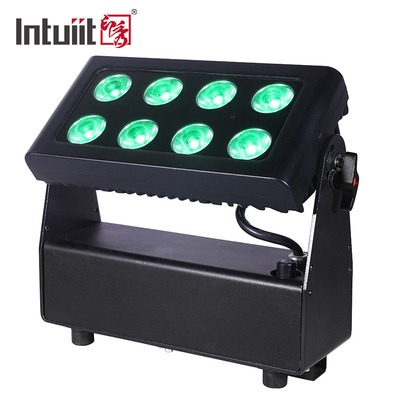Lampu Panggung LED Bertenaga Baterai ROSH RGBWA + UV 6 In 1 RGBW Led Flood Spotlights DMX512