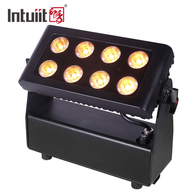 Lampu Panggung Led Bertenaga Baterai ABS 72W Rgbw + UV 4 In 1 Wireless Led Uplight