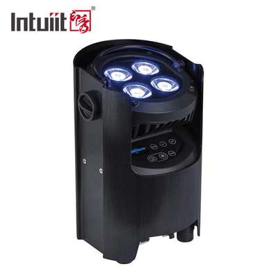 Baterai Pesta Panggung Uplight Nirkabel Par 4x12w RGBWAUV 4 In 1 Dj Par Light IR Remote Wifi Control