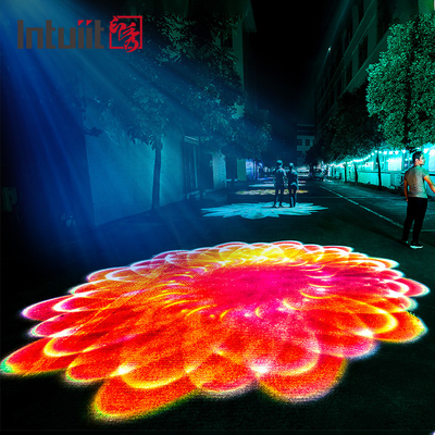 400W LED Water Wave Gobo Light Projector Logo Dinamis Lampu Iklan Lanskap Jalan Luar Ruangan