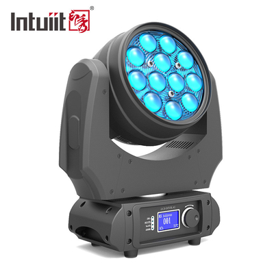 Profesional Indoor Led Zoom Wash Moving Head 12x10w Rgbw 4in1 Led Moving Wash Stage Dj Bar Lampu