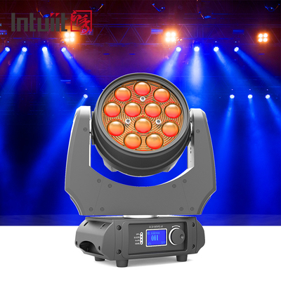 RGBW 4 - In - 1 Zoom 5-60 Derajat LED Beam Moving Head Light Wide Angle 12x10W