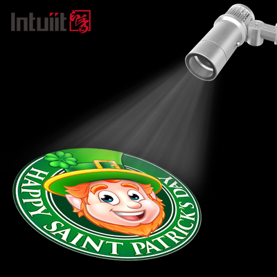 Rotasi pola zoom outdoor ip65 dipimpin lampu iklan festival logo pernikahan gobo proyektor